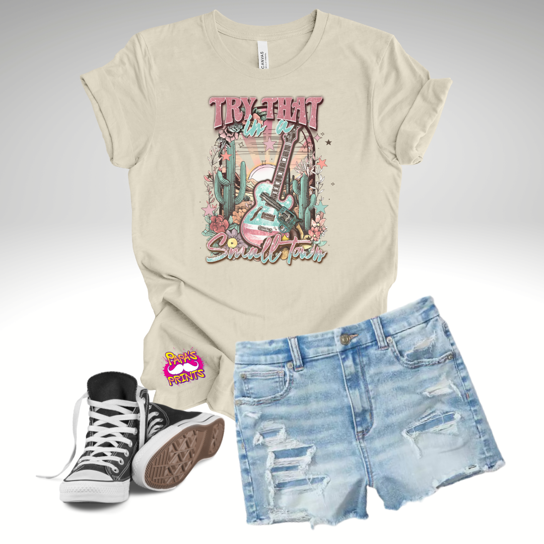 Small Town Guitar T-Shirt