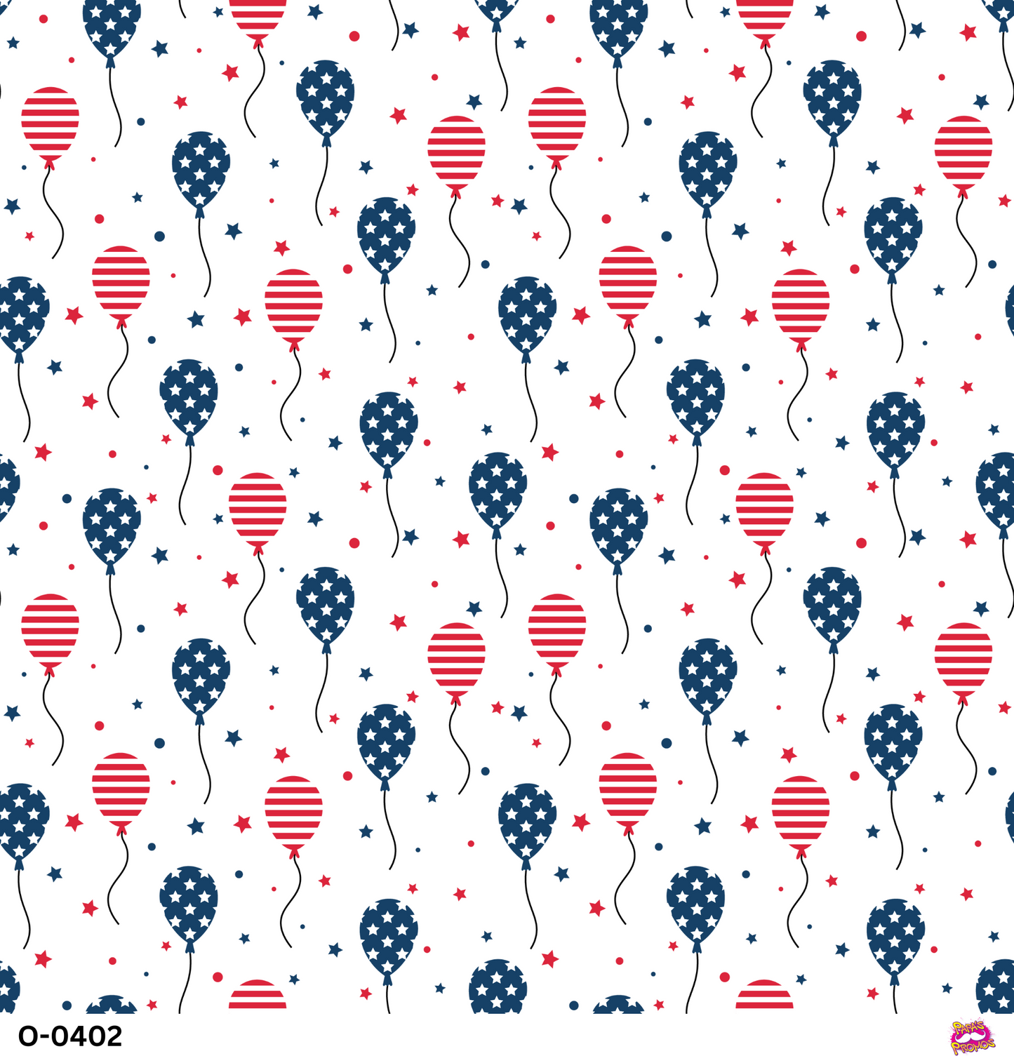 Stars and Stripes Balloons Vinyl