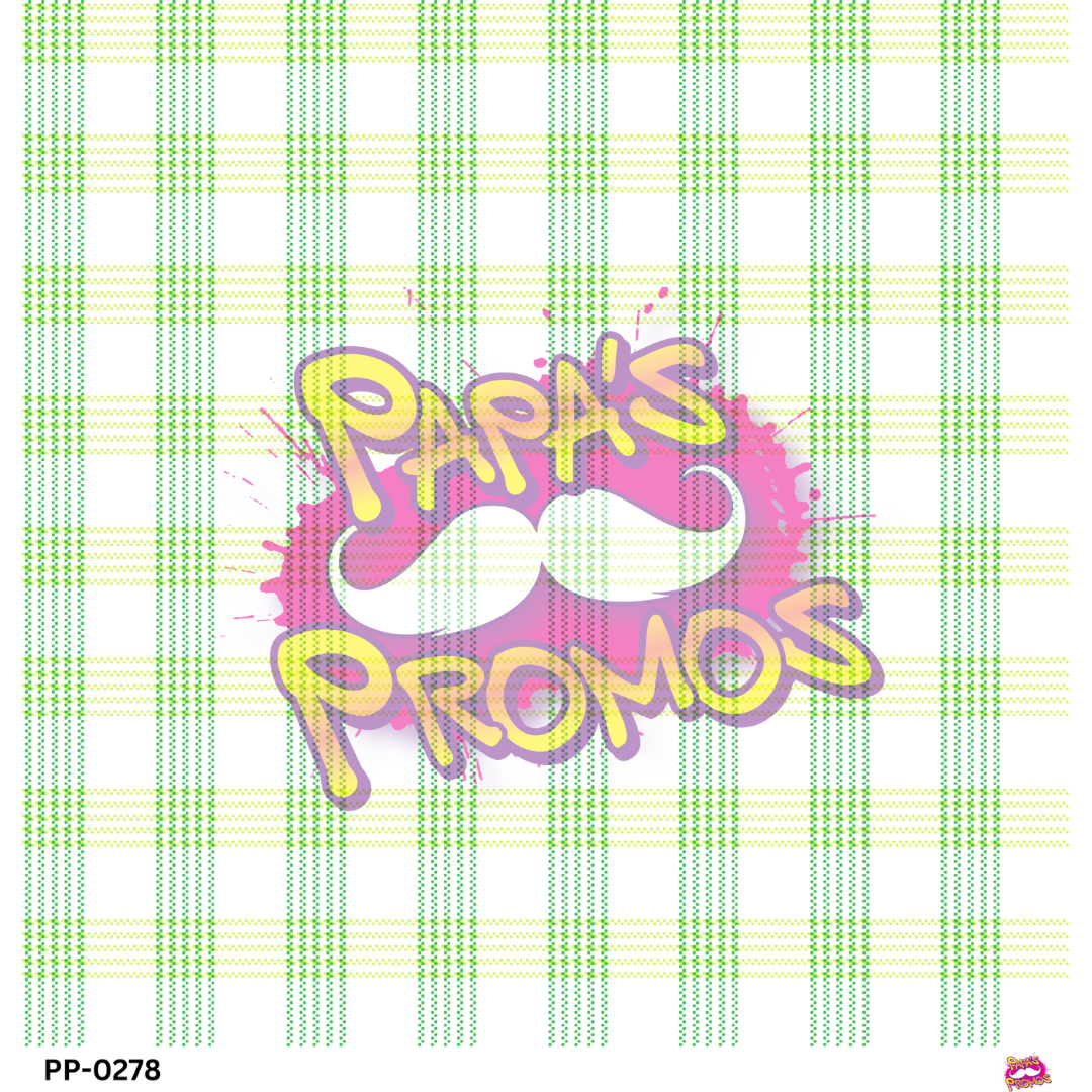 Green Plaid Transparent Vinyl