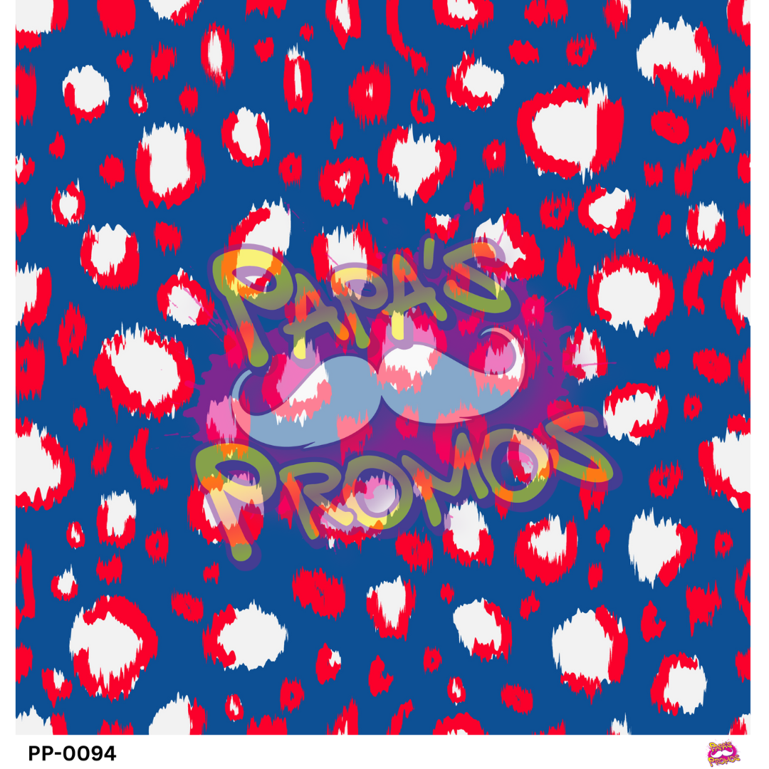 Blue American Leopard Opaque Vinyl