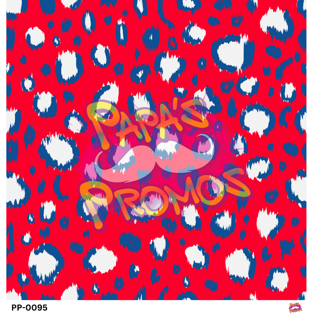 Red American Leopard Opaque Vinyl