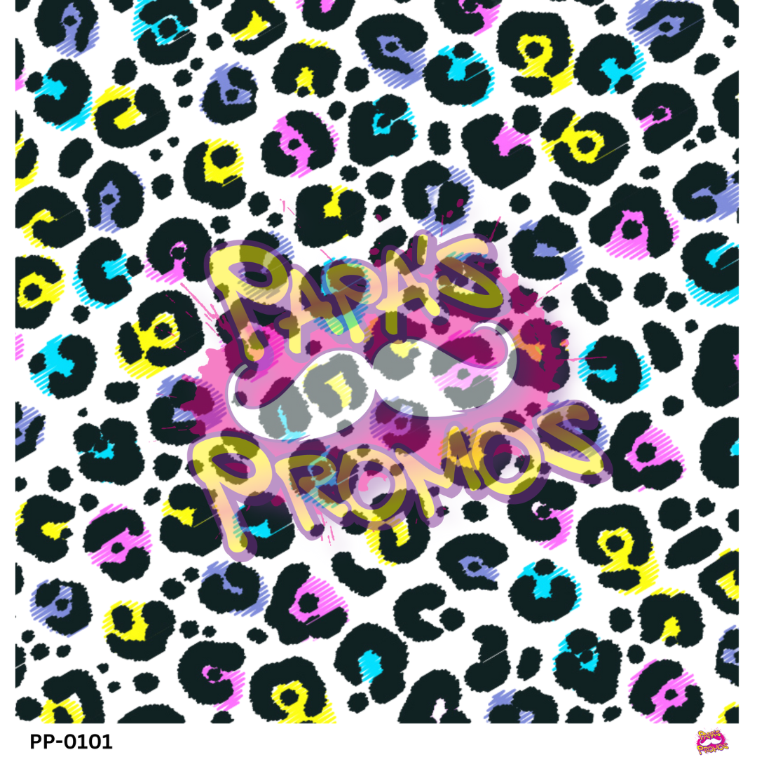 Retro Leopard Transparent Vinyl