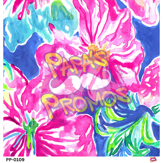 Lily Pulitzer Inspired Floral Vinyl