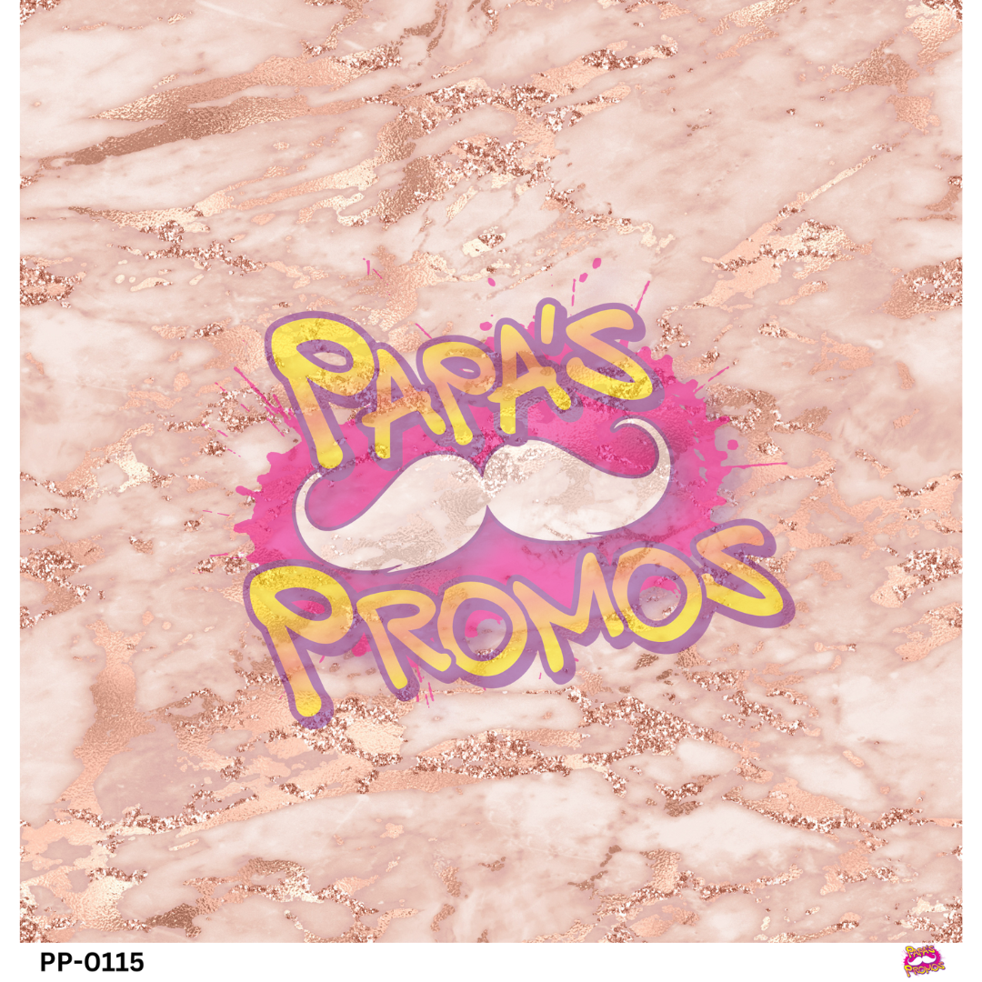 Dark Rose Gold Marble Semi-Transparent Vinyl