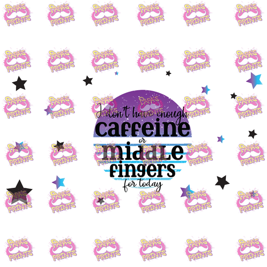Caffeine or Middle Fingers UV Glass Wrap