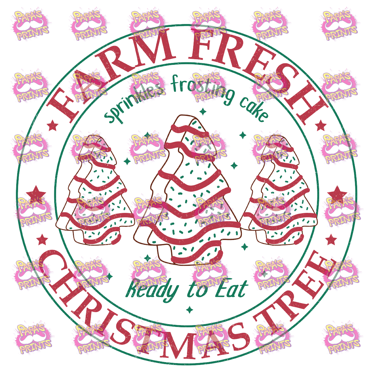 Farm Fresh Christmas Tree Damn Good Decal