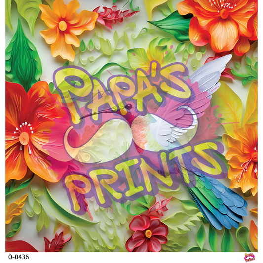 Rainbow Hummingbird 3D Vinyl
