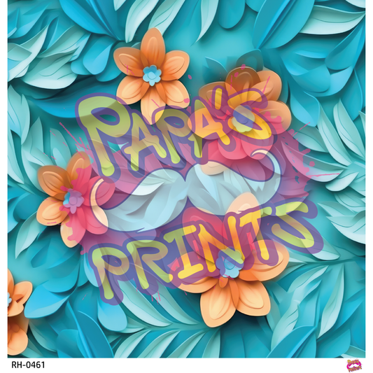 Orange Flower 3D Vinyl