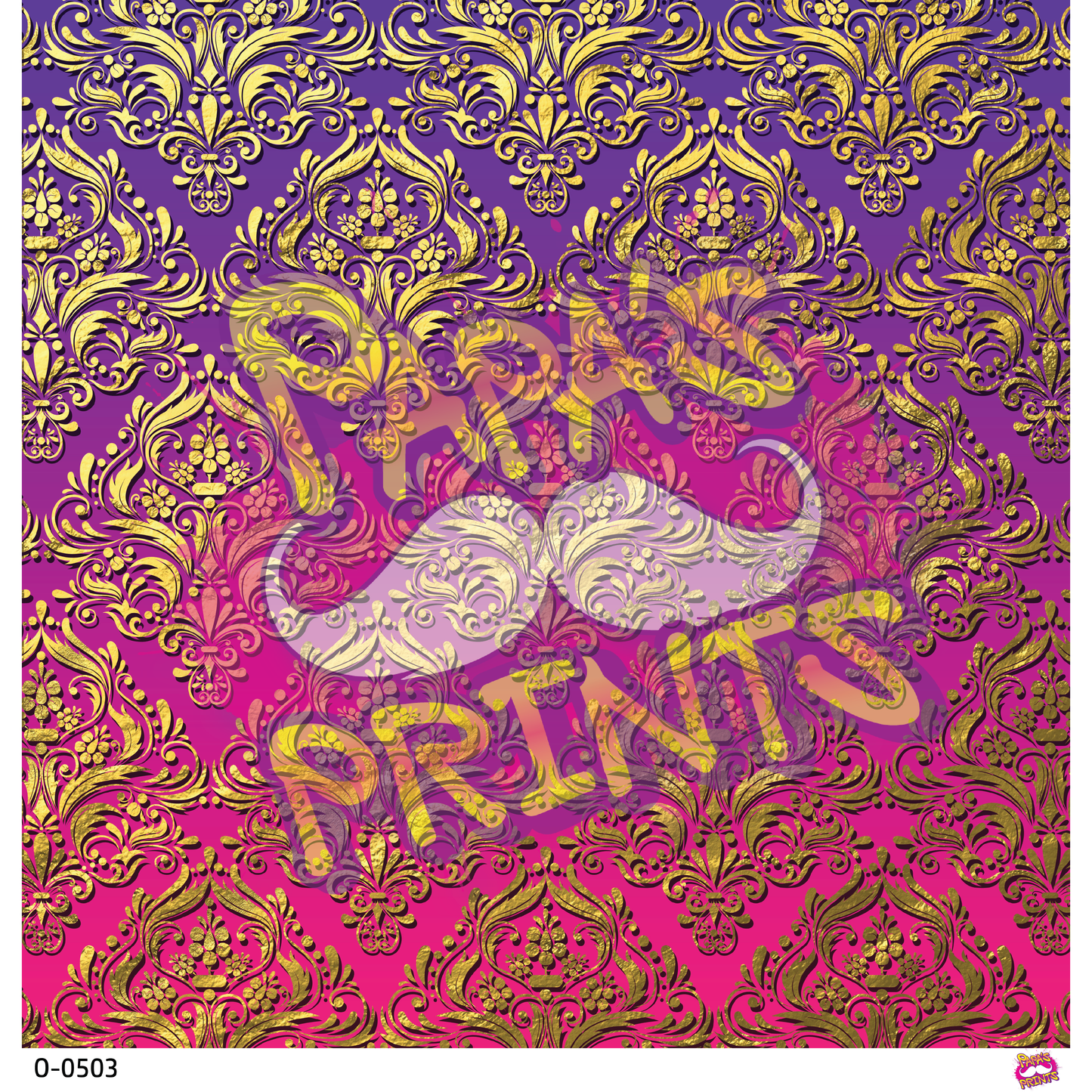 Pink and Purple Paisley Vinyl