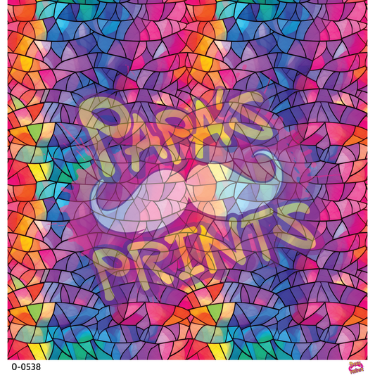 Kaleidoscope 4 Stained Glass Vinyl