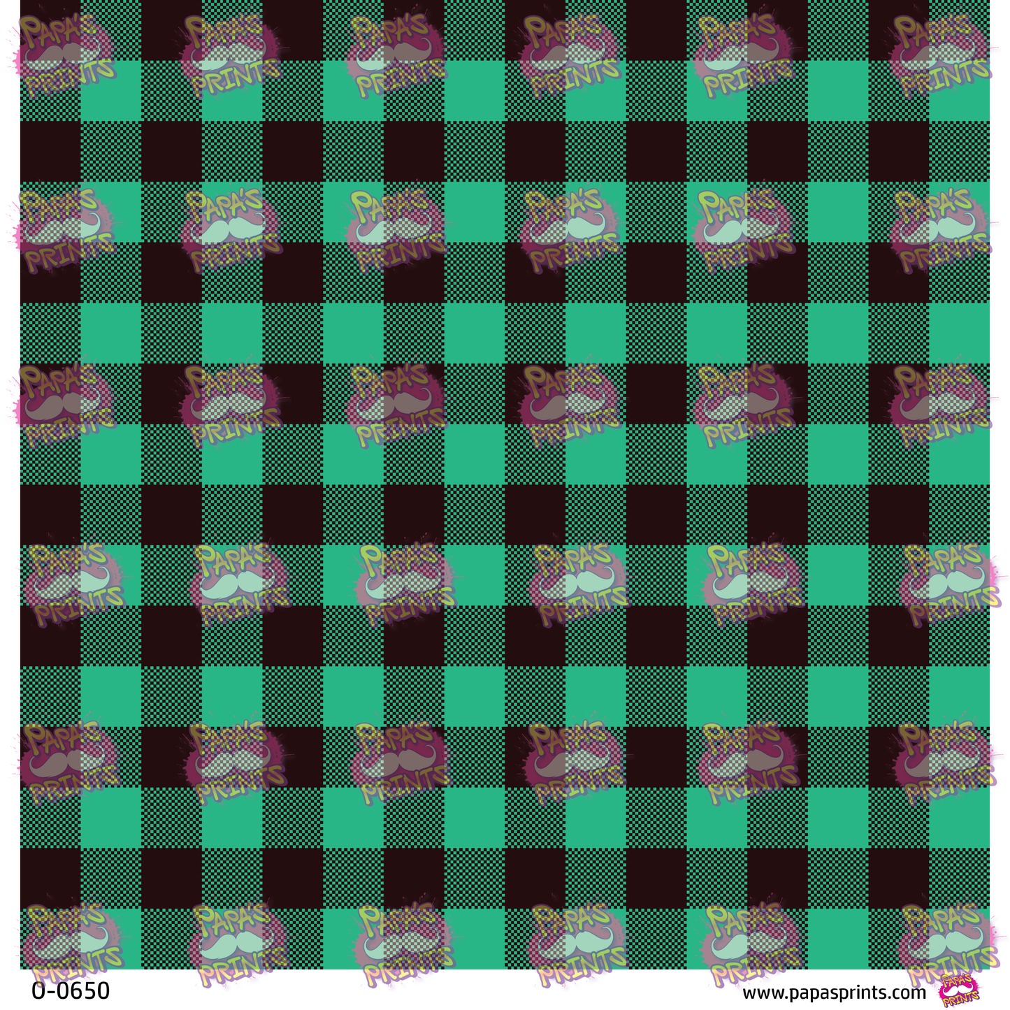 Green Plaid Vinyl