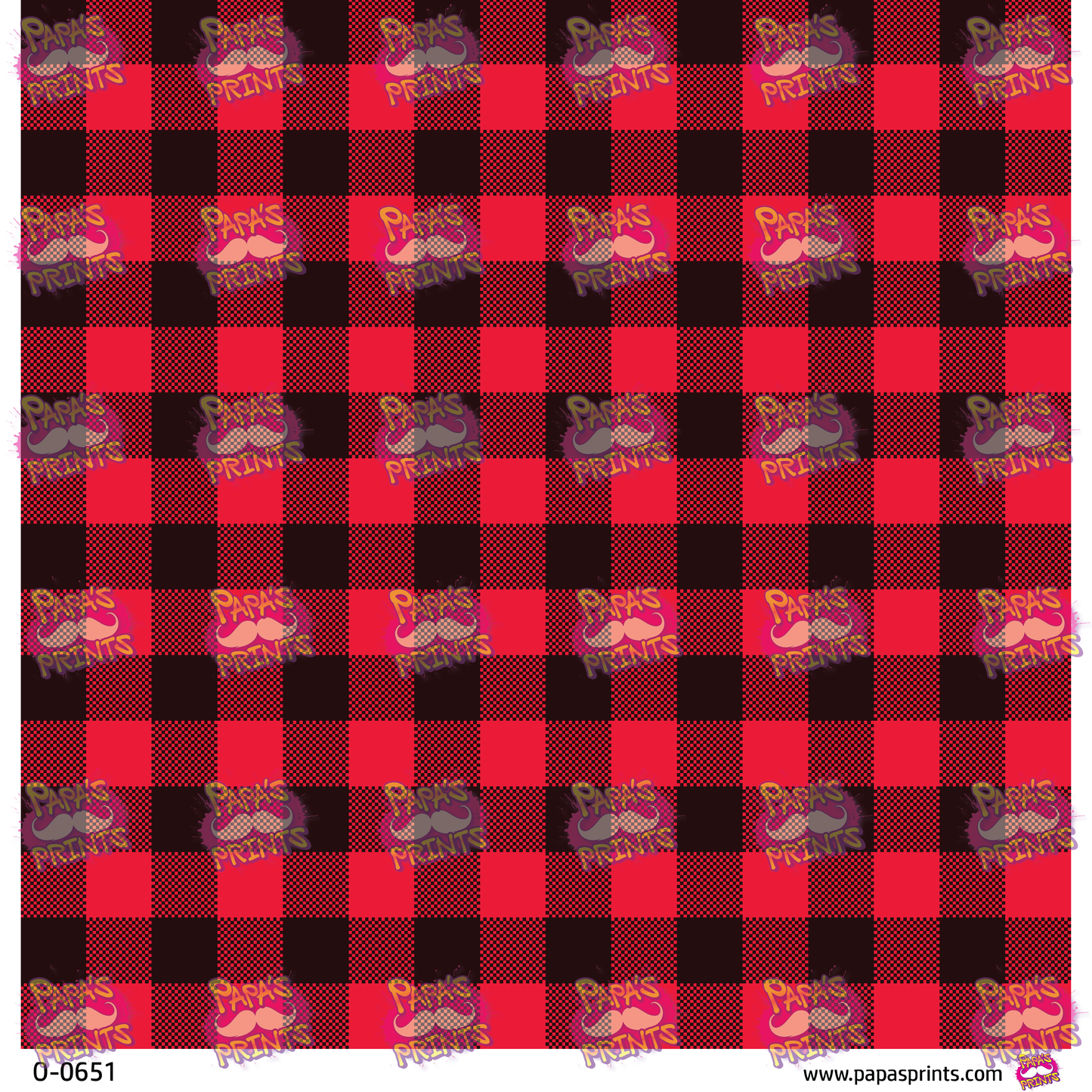 Red Plaid Vinyl