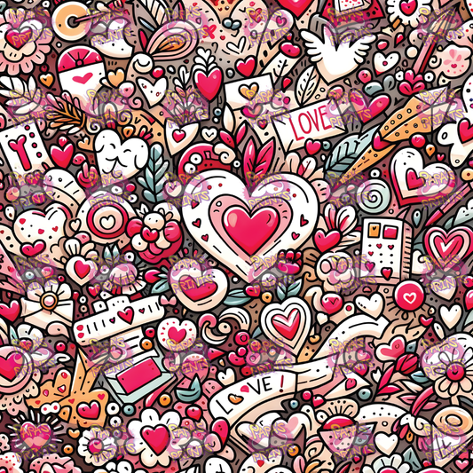 Cartoon Love Valentine Vinyl