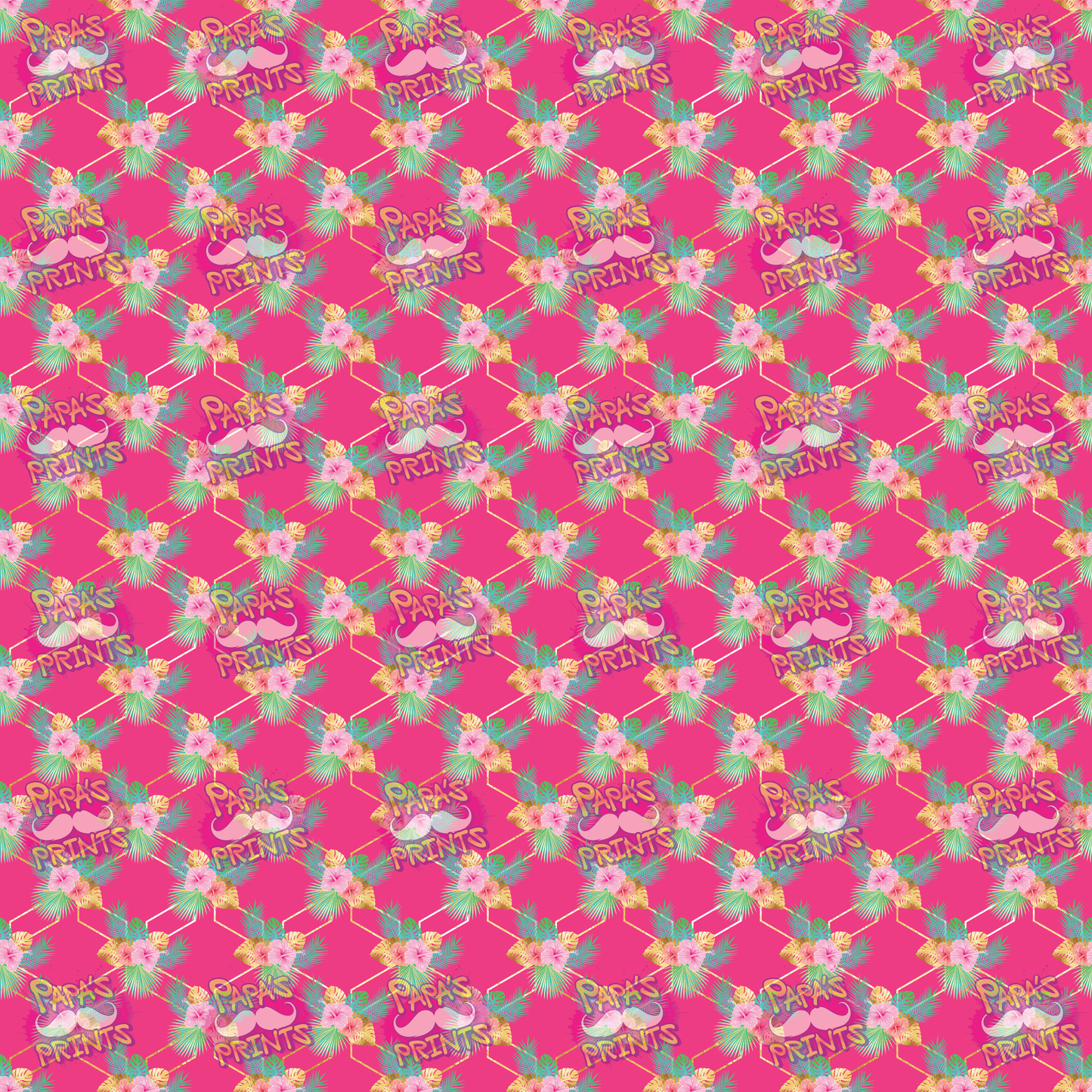 Pink Tropical Abstract