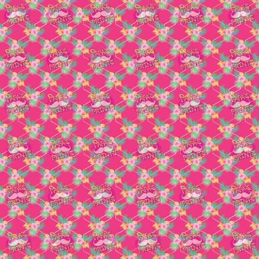 Pink Tropical Abstract