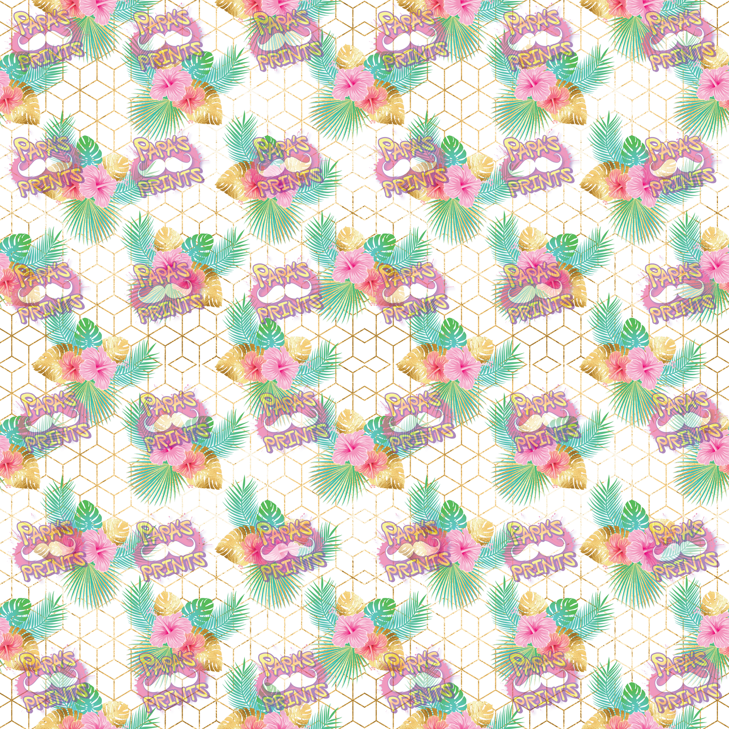 Gold Tropical Abstract