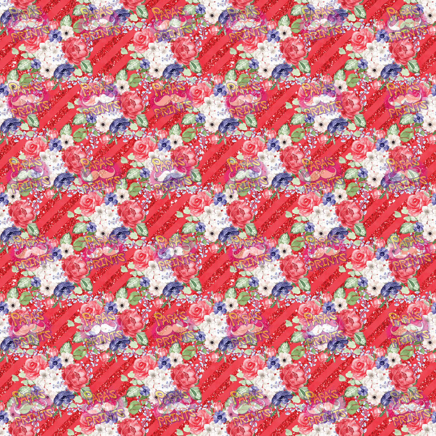 Red American Flowers