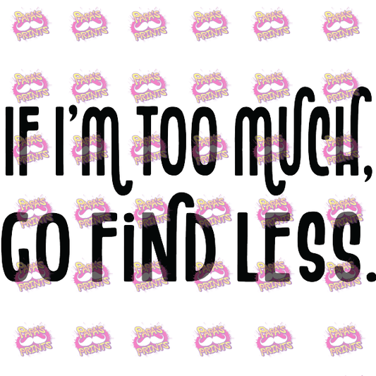 Go Find Less