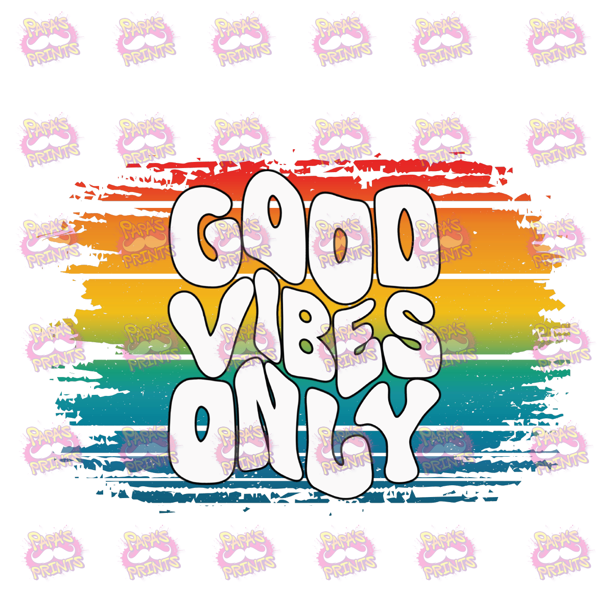 Good Vibes Only Damn Good Decal