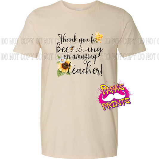 Bee-ing Amazing Teacher Tee