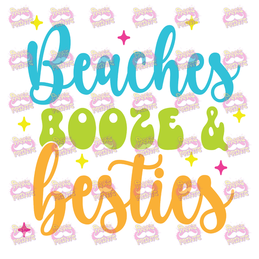 Beaches, Booze & Besties Damn Good Decal