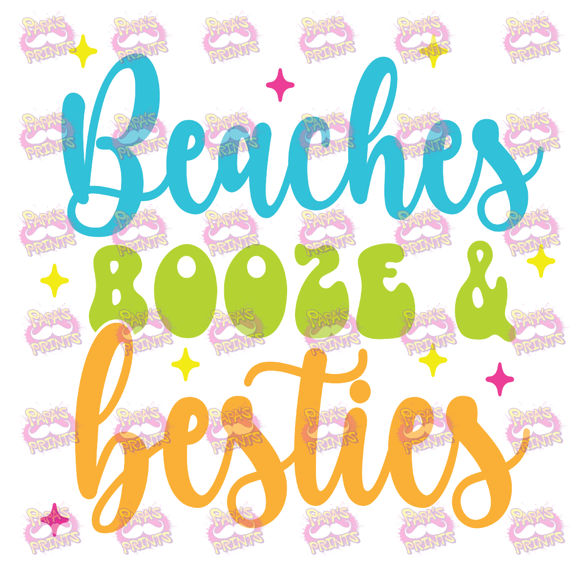 Beaches, Booze & Besties Damn Good Decal