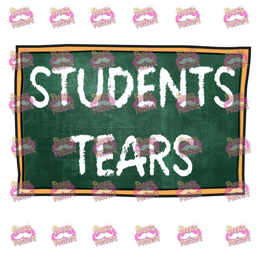 Student Tears Damn Good Decal
