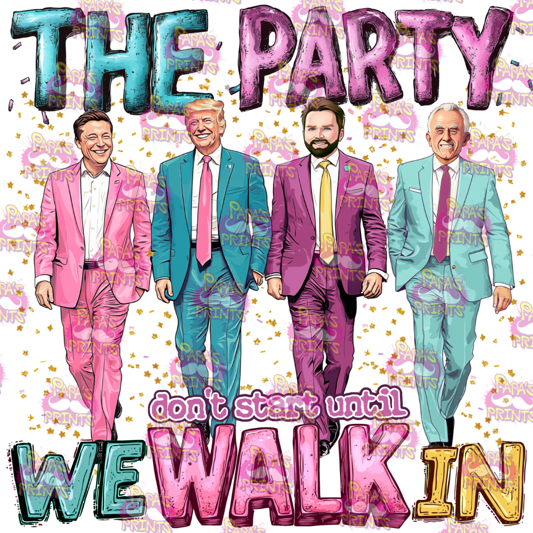 The Party Don't Start Decal