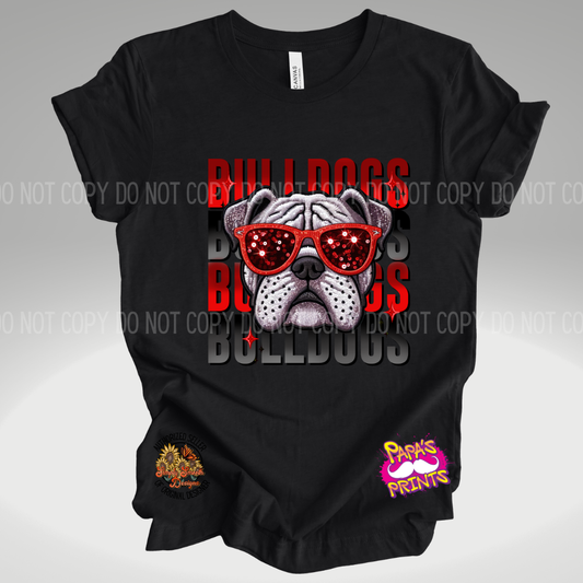 GA Bulldogs Sequin Tee