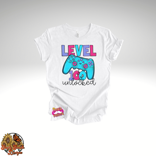 Level 100 Pink Controller T-Shirt