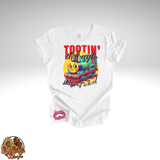 Tootin' Through 100 Days of School T-Shirt