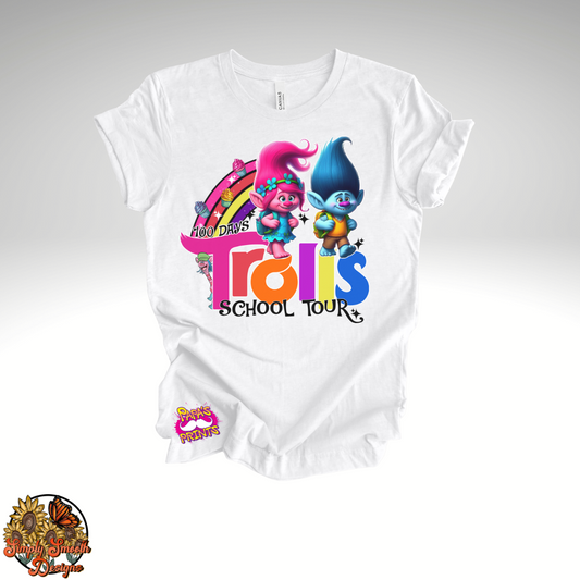 100 Days Trolls School Tour T-Shirt