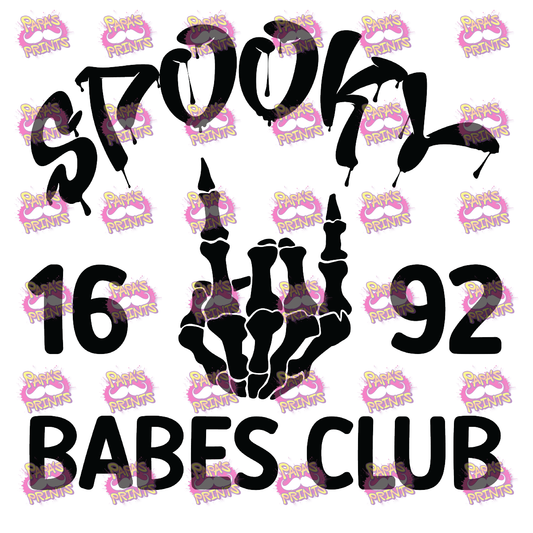 Spooky babes Club Damn Good Decal