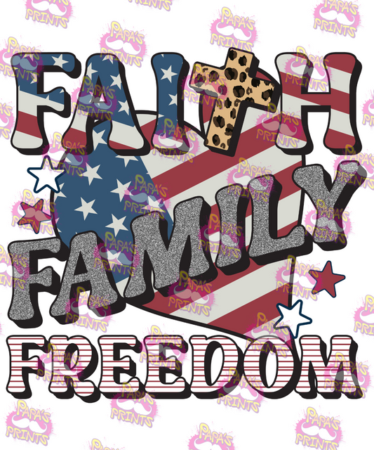 Faith, Family Freedom Damn Good Decal