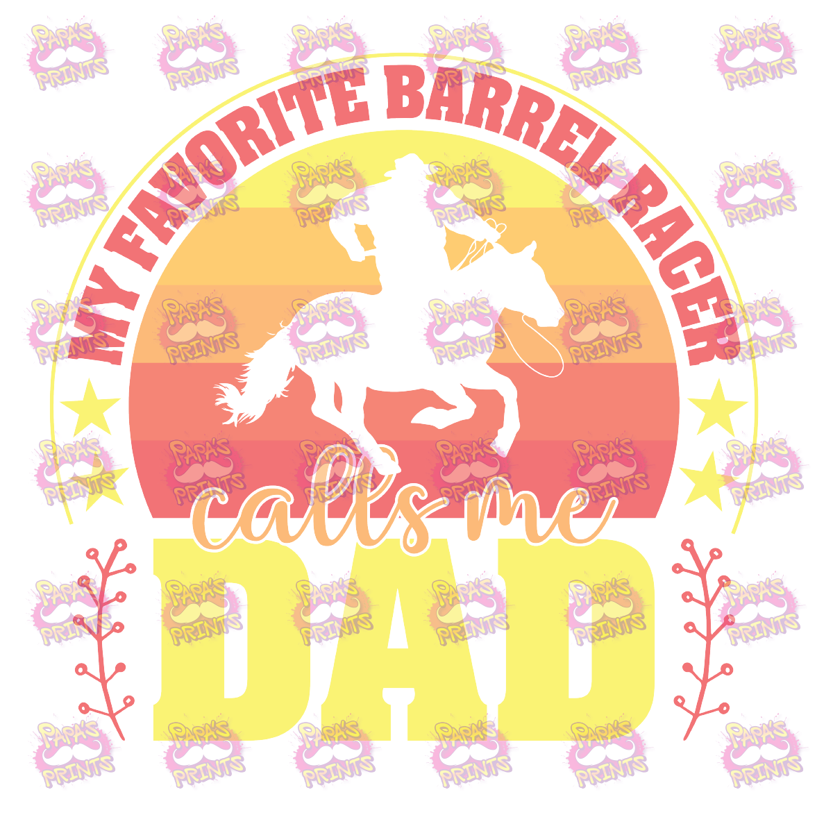 Barrel Racer Dad Damn Good Decal