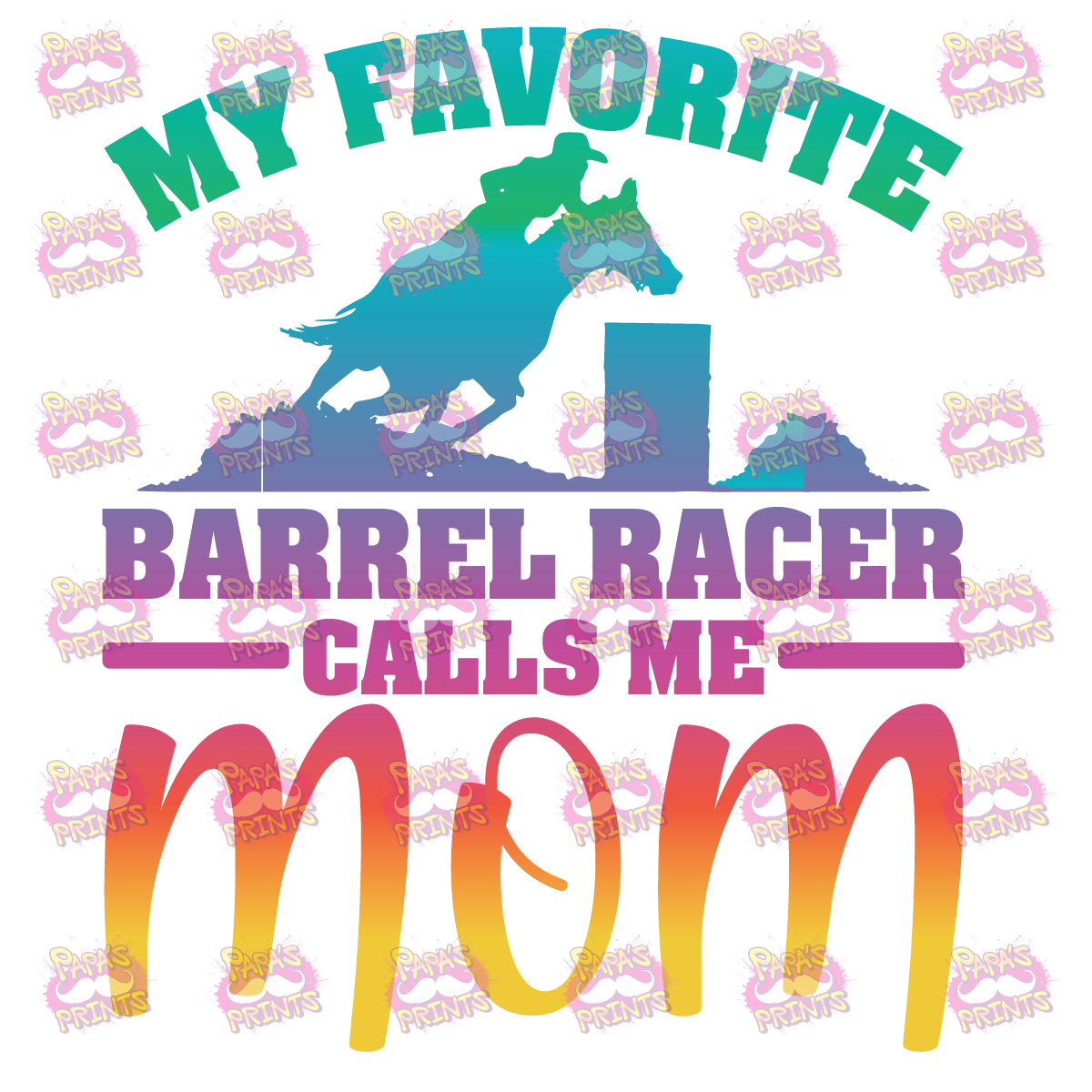 Barrel Racer Mom Damn Good Decal