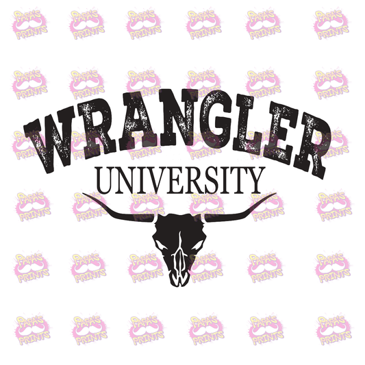 Wrangler University Damn Good Decal