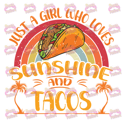 Sunshine and Tacos Damn Good Decal