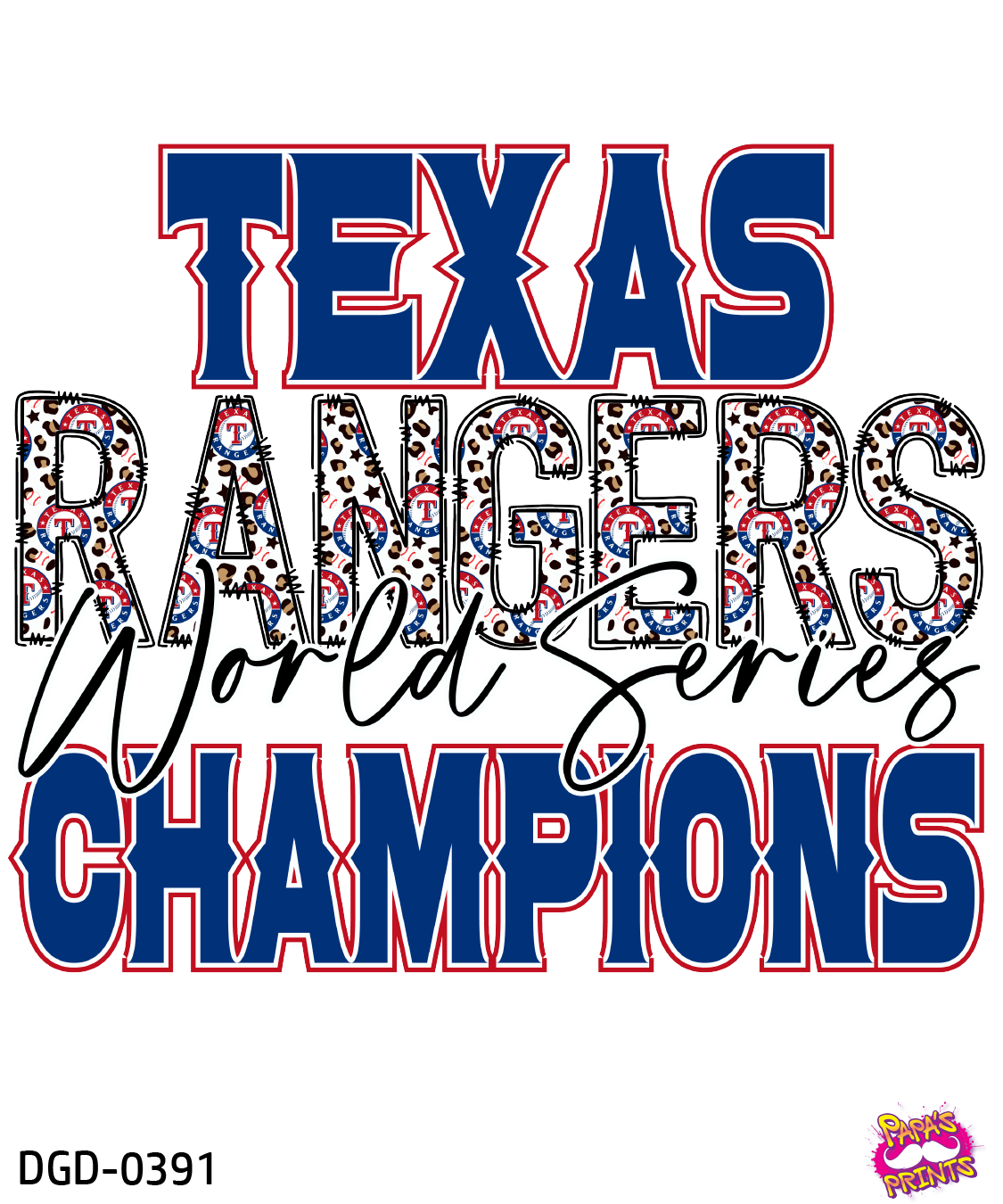 Rangers World Series 2023 Damn Good Decal