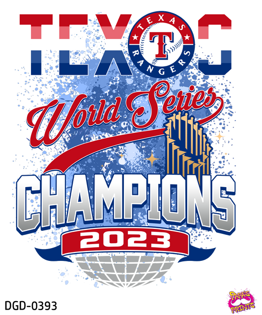Rangers World Series Champions 2023 Damn Good Decal