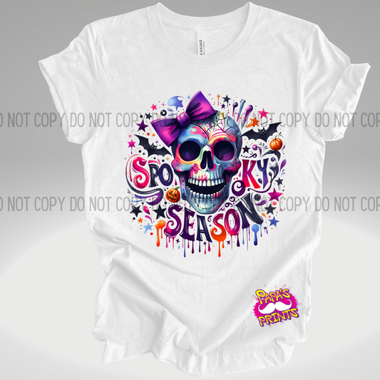 Spooky Season Skull DTF