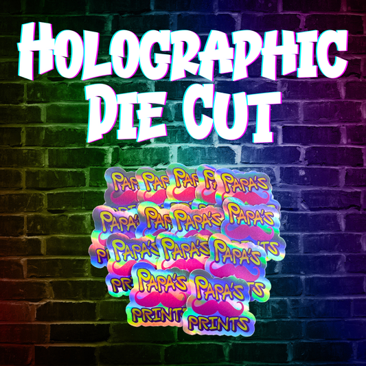 Custom Holographic Die Cut Sticker