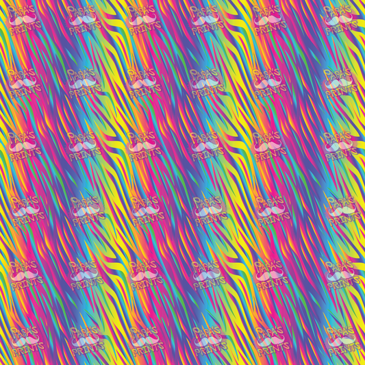 Rainbow Zebra Vinyl