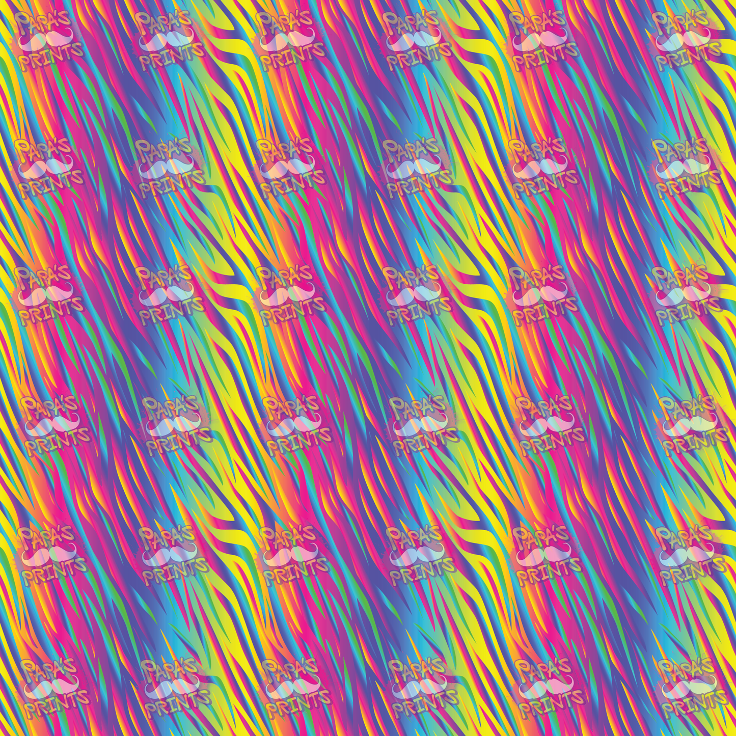 Rainbow Zebra Vinyl