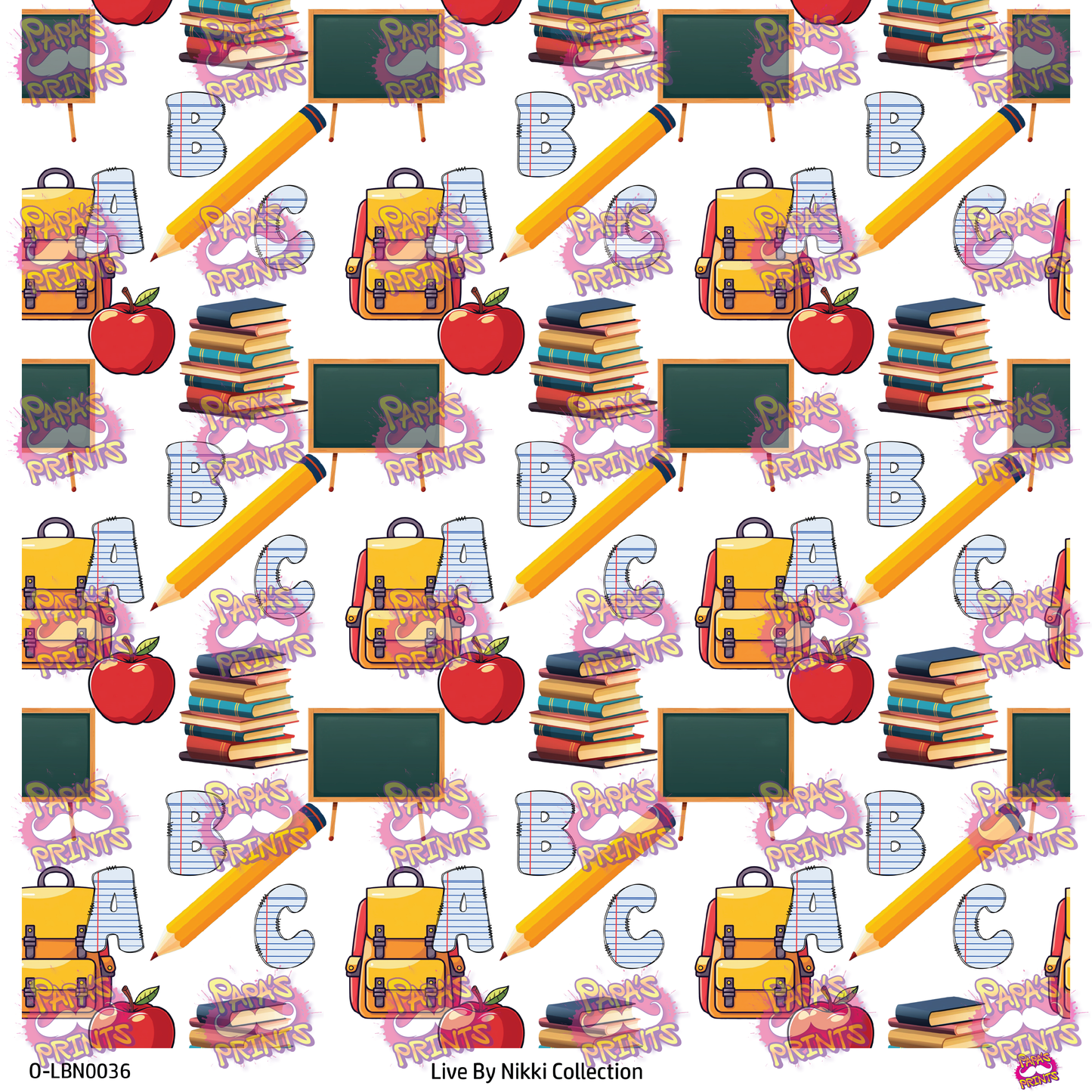 School Supplies Vinyl