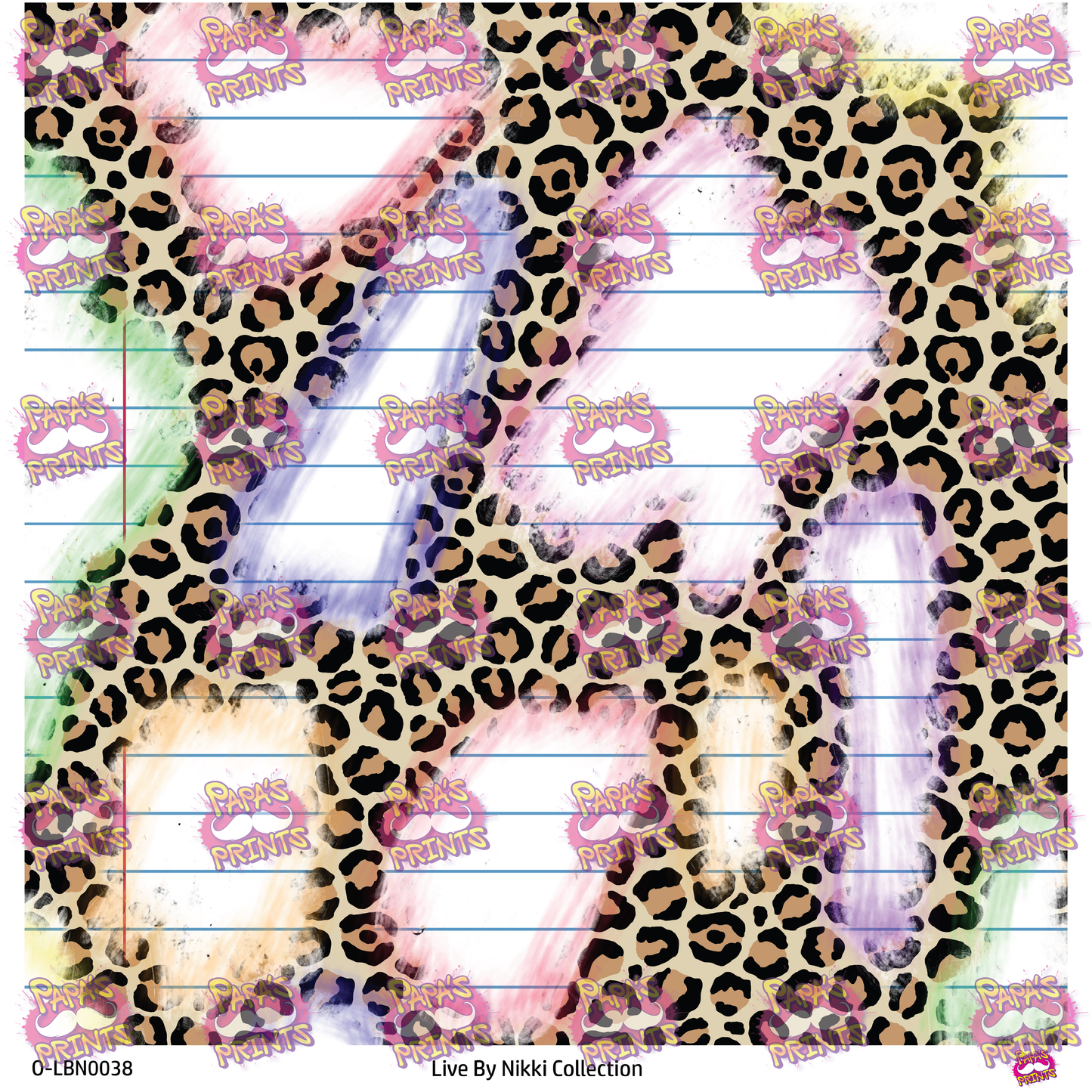Distressed Leopard Paper Vinyl