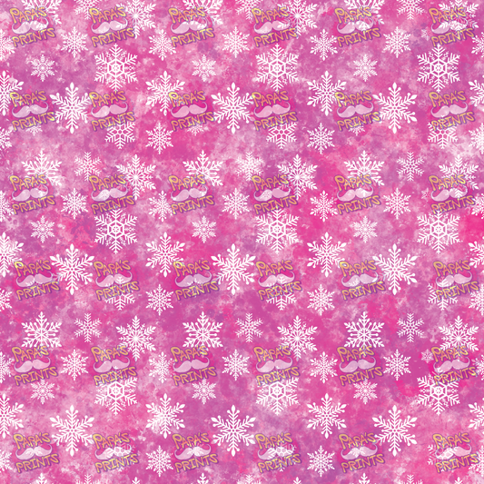 Pink Snowflakes Vinyl