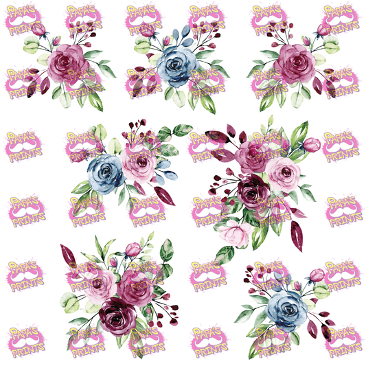 Flowers Element Sheet Vinyl