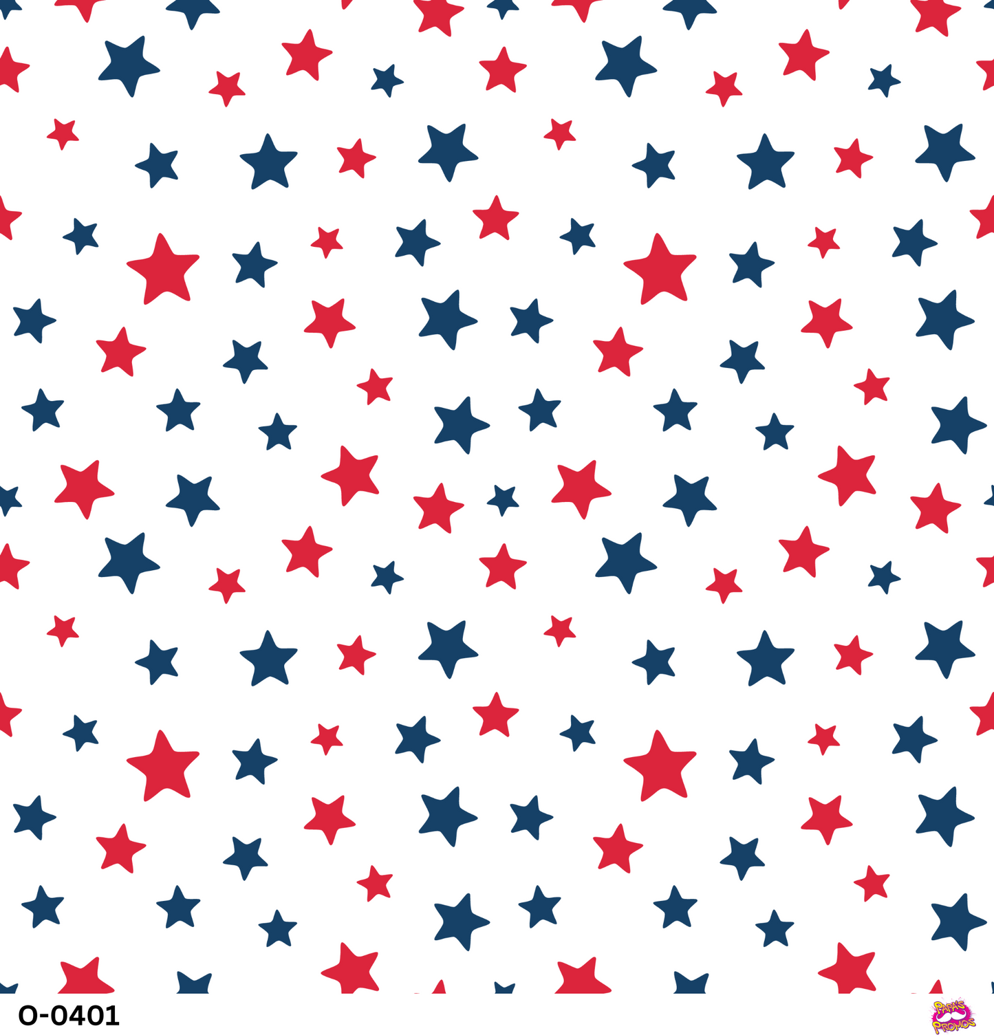 Red and Blue Stars Vinyl