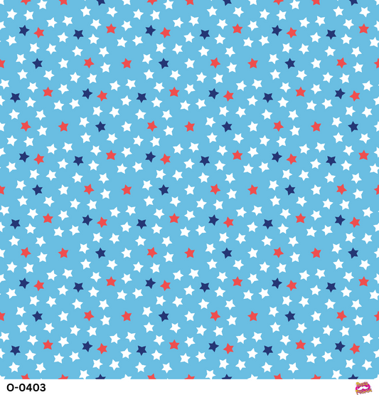 Red, White and Blue Stars Vinyl